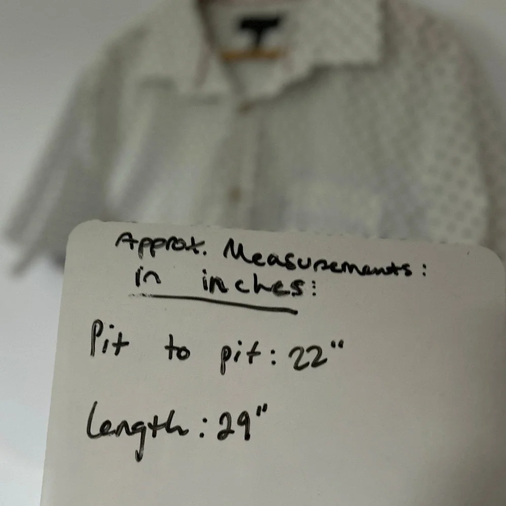 Banana Republic Mens Slim Fit Golf Print 100% Cotton Button Down Shirt L Preppy